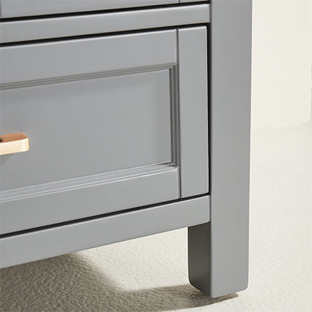 English Elm Fully Assembled Rubberwood Bathroom Vanity with Carrara Marble Top and Soft Close Doors W1826P211180