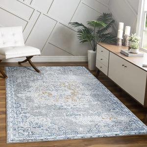 English Elm Legacy Gc_Cam8003 Stylish Multi Area Rug - Durable, Soft, Pet-Friendly For High-Traffic Spaces 7'10"X9'10" B186P181140