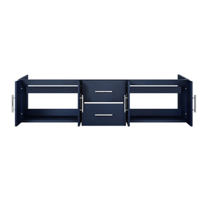 English Elm Navy Double Bath Vanity 72" W x 22" D – Solid Wood Frame, Soft-Close Drawers, Ample Storage, Fully Assembled B2731P258514