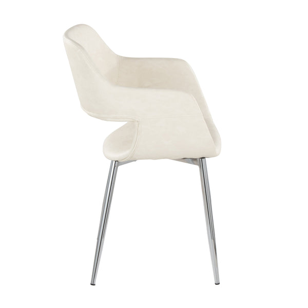 English Elm Contemporary Grey Fabric Dining Chairs with Black Metal Legs for Modern Interiors B202S01281
