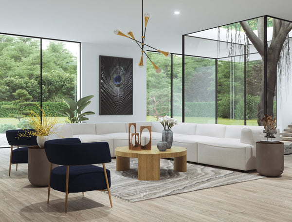 Sunpan Darren Modular Sectional - Creative and Stylish Seating Solution for Modern Living Spaces Today! Right Armchair - 42.5W x 38D x 26H
