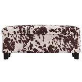 Homelegance By Top-Line Chayce Cowhide Print Lift Top Storage Bench Black Fabric