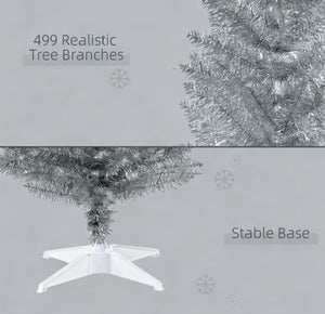 English Elm Snow Flocked Pink Pencil Artificial Christmas Tree for Entryway or Bedroom Corner T3971P419311