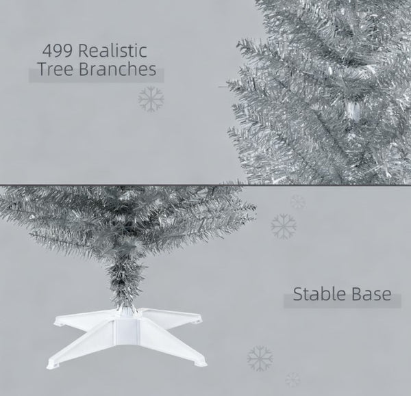 English Elm Snow Flocked Pink Pencil Artificial Christmas Tree for Entryway or Bedroom Corner T3971P419311