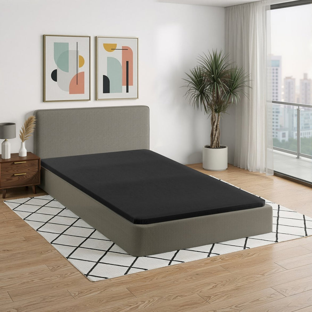 English Elm Adams Twin Bunkie Board Slim 2 Inch Platform Bed Foundation with Memory Foam Layer B062P466827