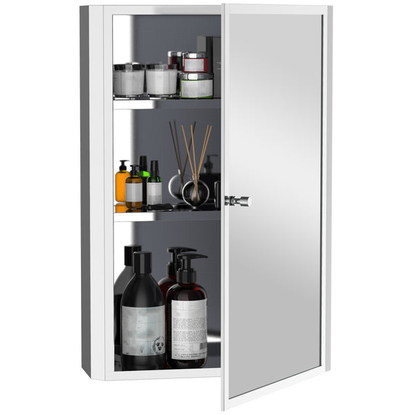 English Elm HOMCOM Slim Bathroom Storage Cabinet Narrow Freestanding Organizer with Drawers & Hidden Compartments Silver W2225P200845