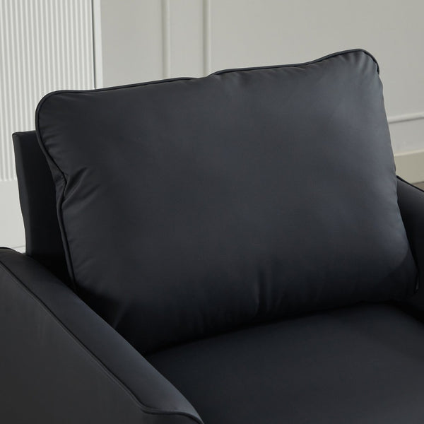 English Elm Ts Cat Paw Leather Upholstered Single Sofa Chair – Nordic Retro Design For Small Spaces & Comfort W2311P339656-GIGA