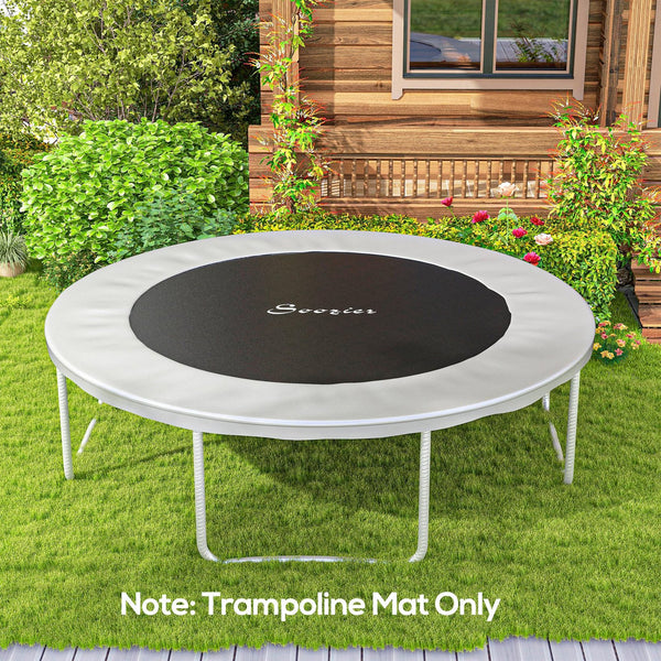 English Elm Soozier 14 Foot Round Trampoline Replacement Mat Uv Polypropylene 80 V-rings W2225P200523