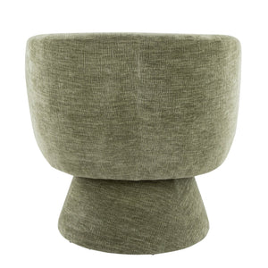 English Elm Swivel Accent Chair Silver Velvet Seat Gold X Pedestal Base Glam Living Room Green B202P471331