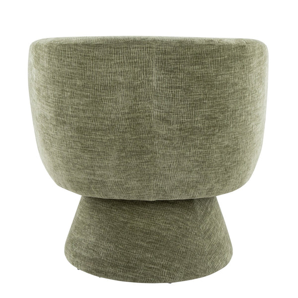 English Elm Swivel Accent Chair Silver Velvet Seat Gold X Pedestal Base Glam Living Room Green B202P471331