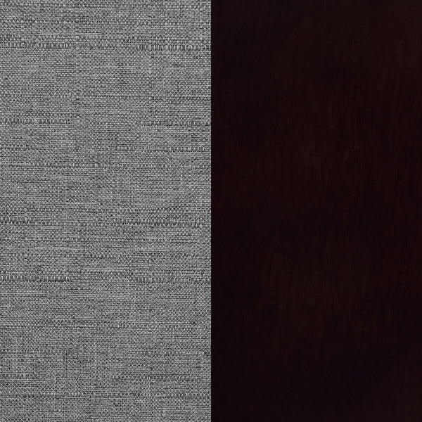 English Elm Camille Grey Upholstered Counter Chair with Ergonomic Curved Back, Plush Foam Seating, Cappuccino Legs B062P333414