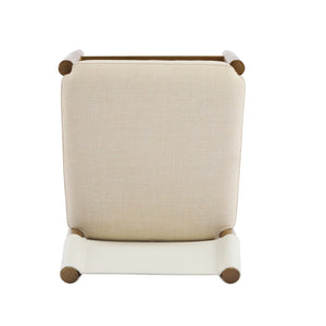 English Elm Christopher Knight Home® - 28.5'', Solid Wood Bar Stool Set of 2 with White Polyester Cushion, 28.5'' Counter Height Modern Rustic Appeal N780P271400W