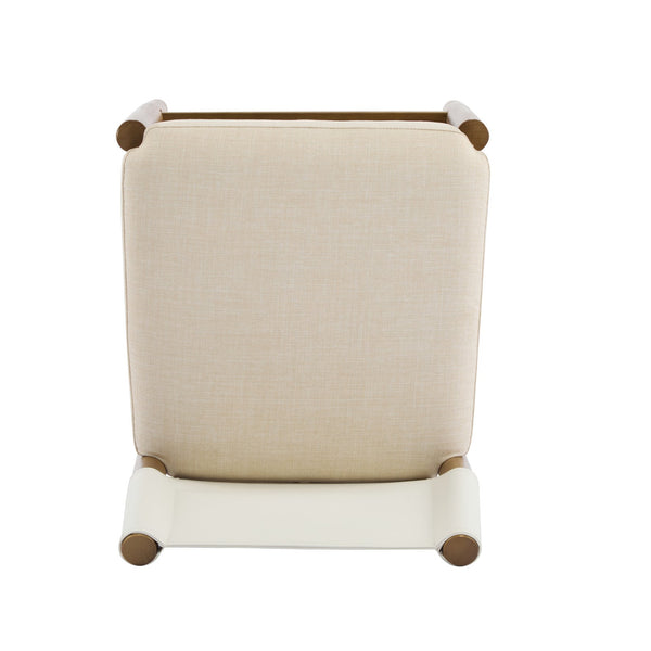 English Elm Christopher Knight Home® - 28.5'', Solid Wood Bar Stool Set of 2 with White Polyester Cushion, 28.5'' Counter Height Modern Rustic Appeal N780P271400W
