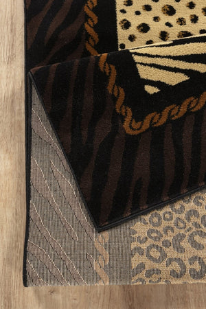 English Elm Tribes Multi Animal Print Area Rug - Stylish 2 Ft. X 3 Ft. Soft, Durable & Stain-Resistant Design B186P316763-GIGA