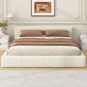 English Elm Christopher Knight Home® - [Stylish Stylish Beige Upholstered Bed – Modern Comfort & Durability For Your Bedroom, Fits All Mattress Sizes N769P241233K