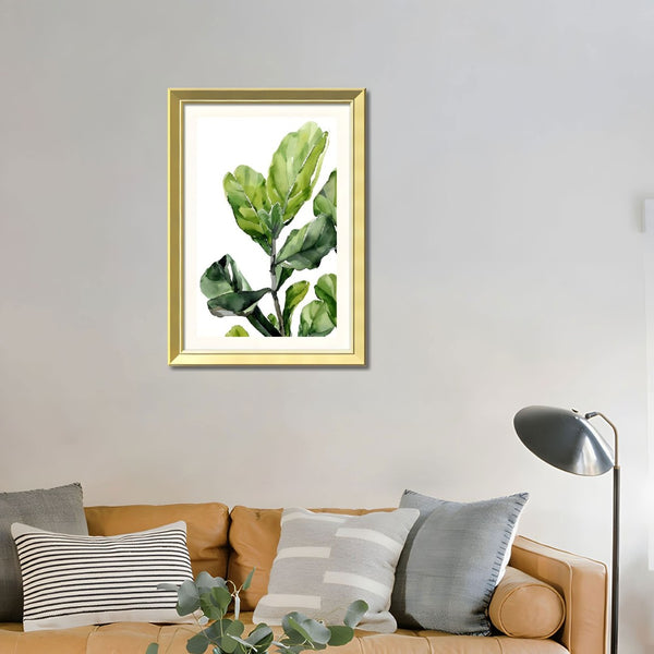 English Elm Set Of 3 Green Leaf Botanical Wall Art Prints – Modern Framed Decor For Living Room & Bedroom 20X28" T3976P383233-GIGA