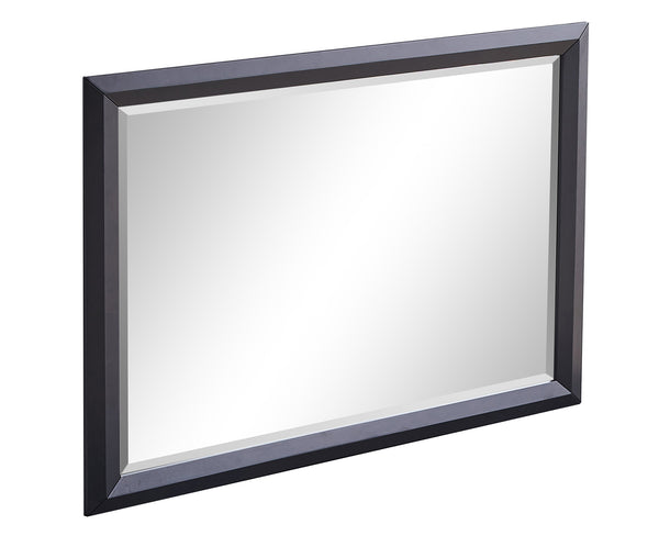 English Elm Liverpool Black Wood Framed Mirror 46"x36" Low Distortion Glass | Sleek MDF Frame for Bedroom Entryway Decor B078P285763