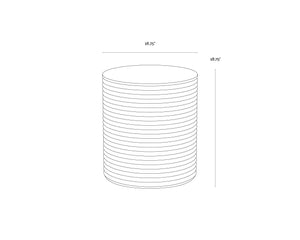 Sunpan Riva Stool - Stunning Hand-finished Concrete Design With Brown And Beige Marble Effect For Style Brown Concrete 111919