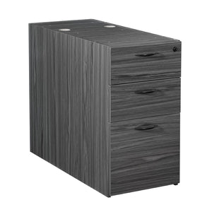 OSP Home Furnishings Napa Under Desk Pedestal with Box File Drawers for Office Organization 36"D NAP-265-SGW