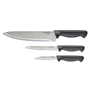 Lenox Hampton Forge Emmet 3 Piece Cutlery Set Black, BLACK MULTI HMC01A175C