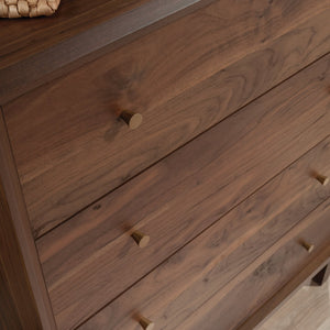 English Elm 4-Drawer Chest In Warm Brown Finish – Stylish Storage Solution For Bedroom Or Guest Space, Easy Setup! B356P402806