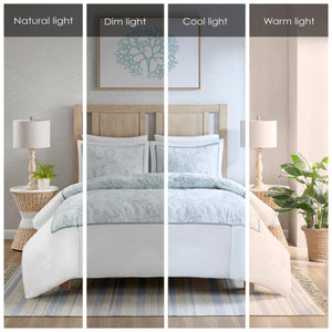 English Elm Duvet Harbor House Maya Bay Embroidered Seashell & Sand Dollar 200TC Cotton Full/Queen Set Multicolor 11.81 L x 9.84 W x 4.33 H B03595770