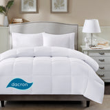 True North by Sleep Philosophy Northfield Casual Cotton Twill Stain Release Down Blend Comforter MP10-1249 White