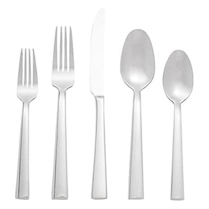 Lenox Oneida Madison Avenue 20 Piece Everyday Flatware Set, Service for 4 Metallic, STAINLESS METAL H019020BL20