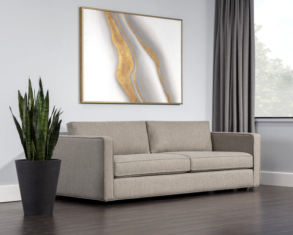 Sunpan Adrian Sofa - Sustainable Comfort with Liv Wicker Fabric, Durable Design for Modern Living Spaces