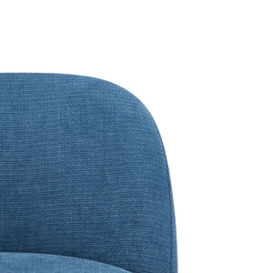 English Elm Christopher Knight Home® - Rio Claro Metal Upholstered Barstool Set of 2 – Sculptural Rounded Seat, Low Back, Stain-Resistant Fabric, Durable Frame, Space-Saving Design Blue,Gold N775P268026U