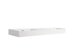 English Elm 60 Resin 60 Inch Gel-Coated Vanity Top in American White Oak Finish — Lightweight, Durable, Eco-Safe Design W1972P186778