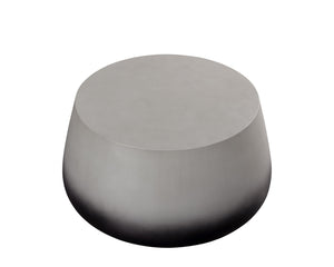 Sunpan Aries Concrete Coffee Table - Bold Drum Design for Modern Indoor and Outdoor Living Spaces Black Ombre