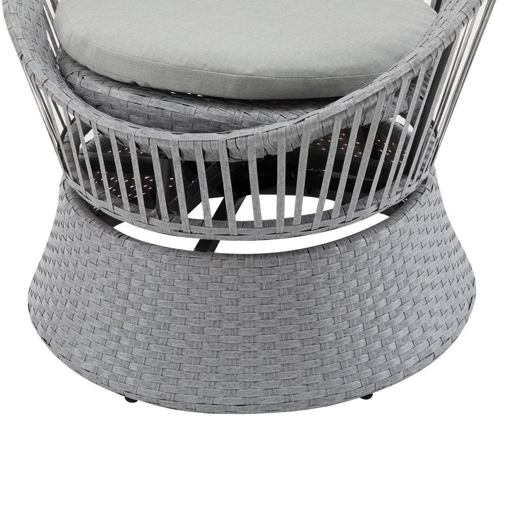 English Elm Christopher Knight Home® - [Set Of 2] 26.7" Modern Swivel Wicker Lounge Chairs With Cushions - Stylish & Versatile For Any Space N767P237032G_2