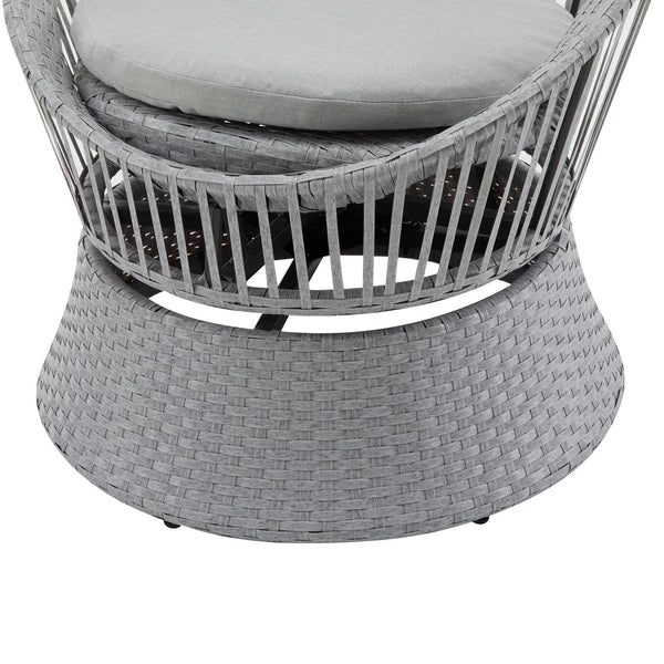 English Elm Christopher Knight Home® - [Set Of 2] 26.7" Modern Swivel Wicker Lounge Chairs With Cushions - Stylish & Versatile For Any Space N767P237032G_2