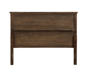 English Elm Franklin Walnut Four Piece Full Bedroom Suite with Headboard Dresser and Nightstand B2726P457620