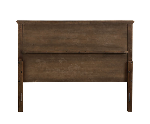 English Elm Franklin Walnut Four Piece Full Bedroom Suite with Headboard Dresser and Nightstand B2726P457620
