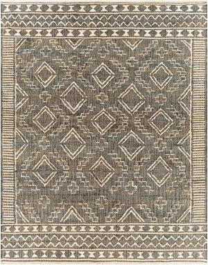 Surya Cadence 2' X 3' Handmade Jute Rug - Global Style, Durable No-pile Design, Easy Maintenance, India-made Black Jute Cec2300-810