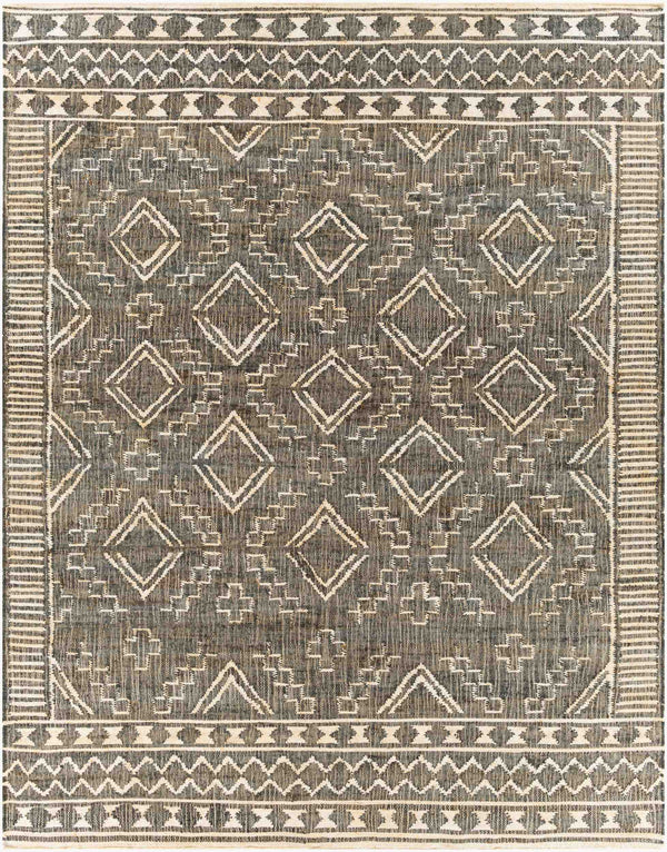 Surya Cadence 2' X 3' Handmade Jute Rug - Global Style, Durable No-pile Design, Easy Maintenance, India-made Black Jute Cec2300-810