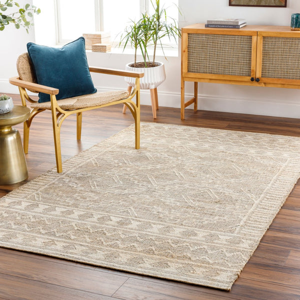 Surya Cadence 2' X 3' Handmade Jute Rug - Global Style, Durable No-pile Design, Easy Maintenance, India-made Brown Jute Cec2301-23