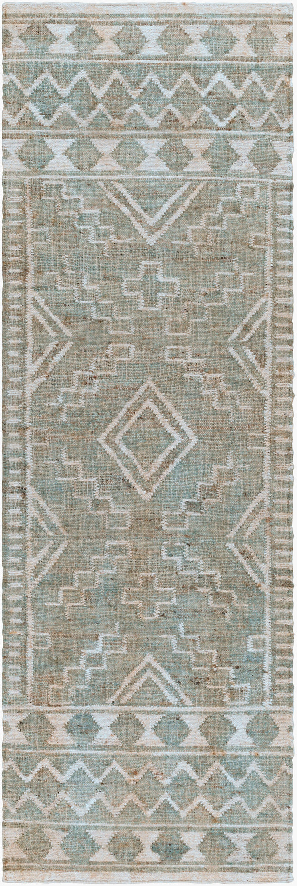 Surya Cadence 2' X 3' Handmade Jute Rug - Global Style, Durable No-pile Design, Easy Maintenance, India-made Dusty Sage Jute Cec2302-268