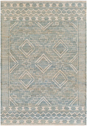 Surya Cadence 2' X 3' Handmade Jute Rug - Global Style, Durable No-pile Design, Easy Maintenance, India-made Dusty Sage Jute Cec2302-23