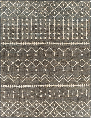 Surya Cadence 2' X 3' Handmade Jute Rug - Global Style, Durable No-pile Design, Easy Maintenance, India-made Black Jute Cec2303-810