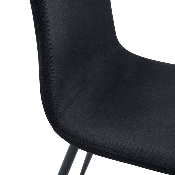 English Elm Table and Chair Set 47 Inch Round Mdf Spliced Top with Dual Tier Storage 4 Seats Black,Wood W1151S03334