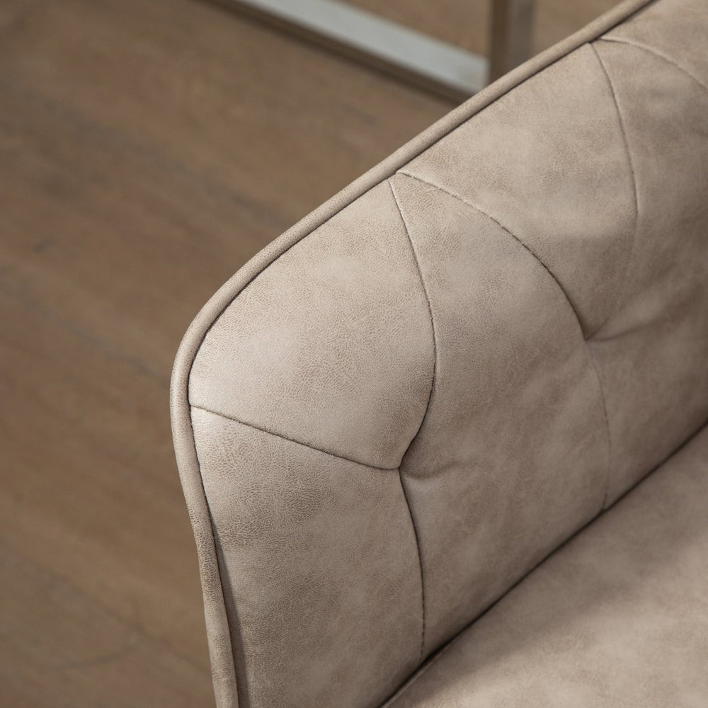 English Elm Vinsetto Stylish Microfiber Home Office Chair With Adjustable Height, Padded Armrests, And Swivel Wheels W2225P217956-GIGA