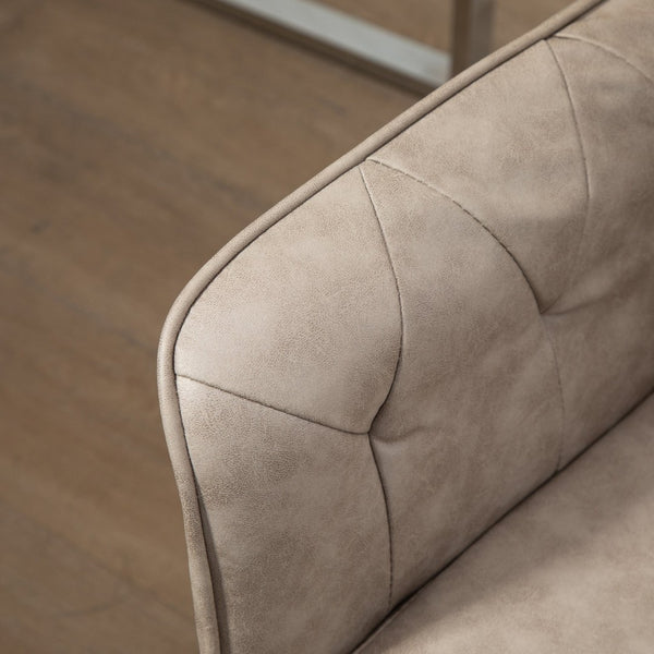 English Elm Vinsetto Stylish Microfiber Home Office Chair With Adjustable Height, Padded Armrests, And Swivel Wheels W2225P217956-GIGA