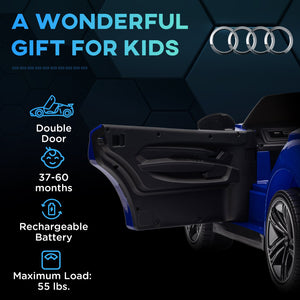 English Elm Aosom Licensed Audi 12v Electric Ride on Toy Car with Remote Suspension and Lights W2225P229544