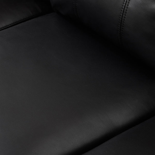 English Elm 59" Club Style Tufted Pu Leather Loveseat with Hidden Storage and Wide Padded Armrests Black W1097S00243