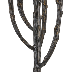 Mangrove Bronze Floor Lamp – Nature-Inspired Design with Unique Root Base and Grasscloth Shade