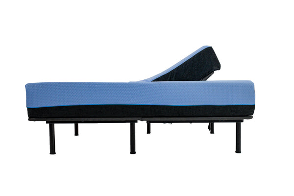 English Elm Refresh Split Flex King Hybrid Mattress Bundle with Adjustable Base Six Layer Foam B210S00004
