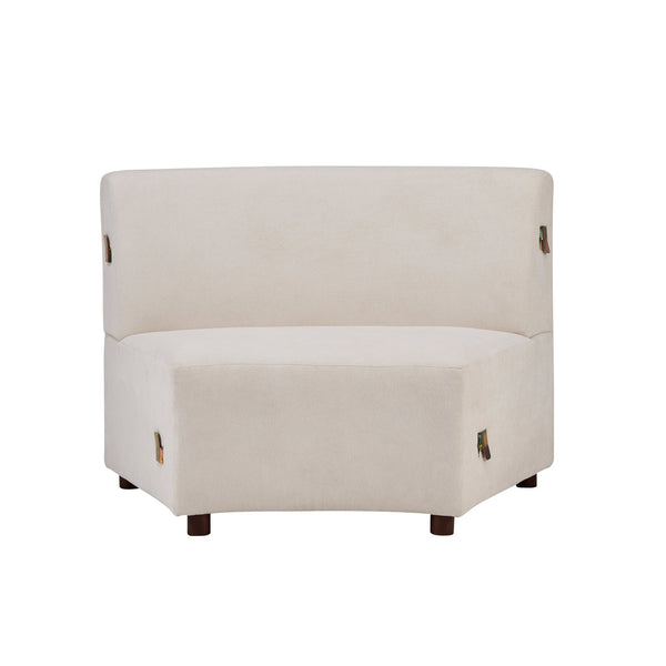 English Elm Luno Chenille Cloud Sectional Sofa Low Profile L Shape Living Room Seating N773IS00092B